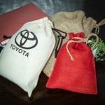 Cotton & Burlap Bags with Draw String